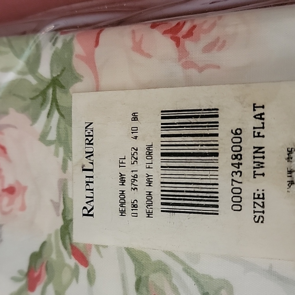 Ralph Lauren Home Twin Flat Sheet Fitted